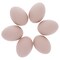 Set of 6 Brown Ceramic Chicken Eggs 2.3 Inches
